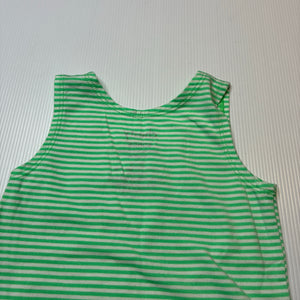 Unisex Bonds, striped stretchy chesty singlet top, FUC, size 1,  