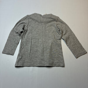 Boys Target, grey long sleeve tee / top, superhero, EUC, size 1,  