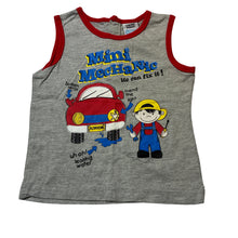 Load image into Gallery viewer, Boys Snooze Zone, pyjama tank top, mechanic, EUC, size 2,  