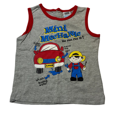 Boys Snooze Zone, pyjama tank top, mechanic, EUC, size 2,  
