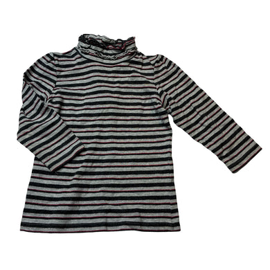 Girls Kids Stuff, stretchy striped long sleeve top, GUC, size 1,  