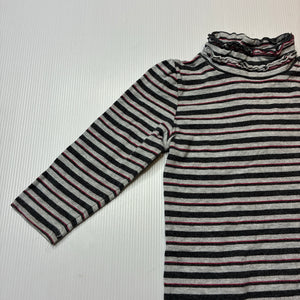 Girls Kids Stuff, stretchy striped long sleeve top, GUC, size 1,  
