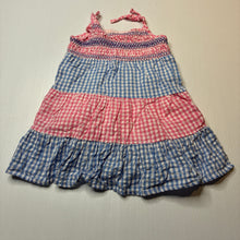 Load image into Gallery viewer, Girls PINK &amp; BLUE, lined lightweight cotton summer dress, GUC, size 0, L: 41cm