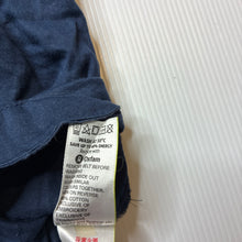 Load image into Gallery viewer, Girls M&amp;S, navy lightweight cotton cropped pants, adjustable, Inside leg: 22cm, GUC, size 2-3,  