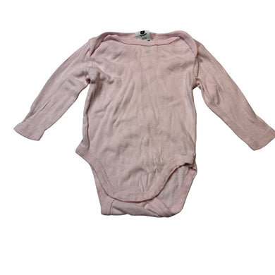 Girls Dymples, pink cotton bodysuit / romper, GUC, size 000,  