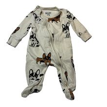 Load image into Gallery viewer, Unisex Cotton On, stretchy zip coverall / romper, dogs, FUC, size 0000,  