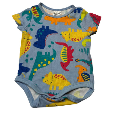 Unisex Anko, colourful cotton bodysuit / romper, GUC, size 000,  