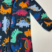 Load image into Gallery viewer, Unisex Anko, stretchy zip coverall / romper, dinosaurs, GUC, size 000,  
