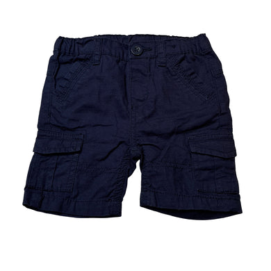 Boys Dymples, navy cotton shorts, adjustable, EUC, size 0,  