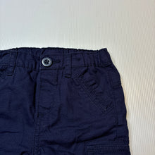Load image into Gallery viewer, Boys Dymples, navy cotton shorts, adjustable, EUC, size 0,  