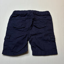 Load image into Gallery viewer, Boys Dymples, navy cotton shorts, adjustable, EUC, size 0,  