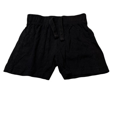 Boys B Collection, black cotton shorts, elasticated, GUC, size 1,  