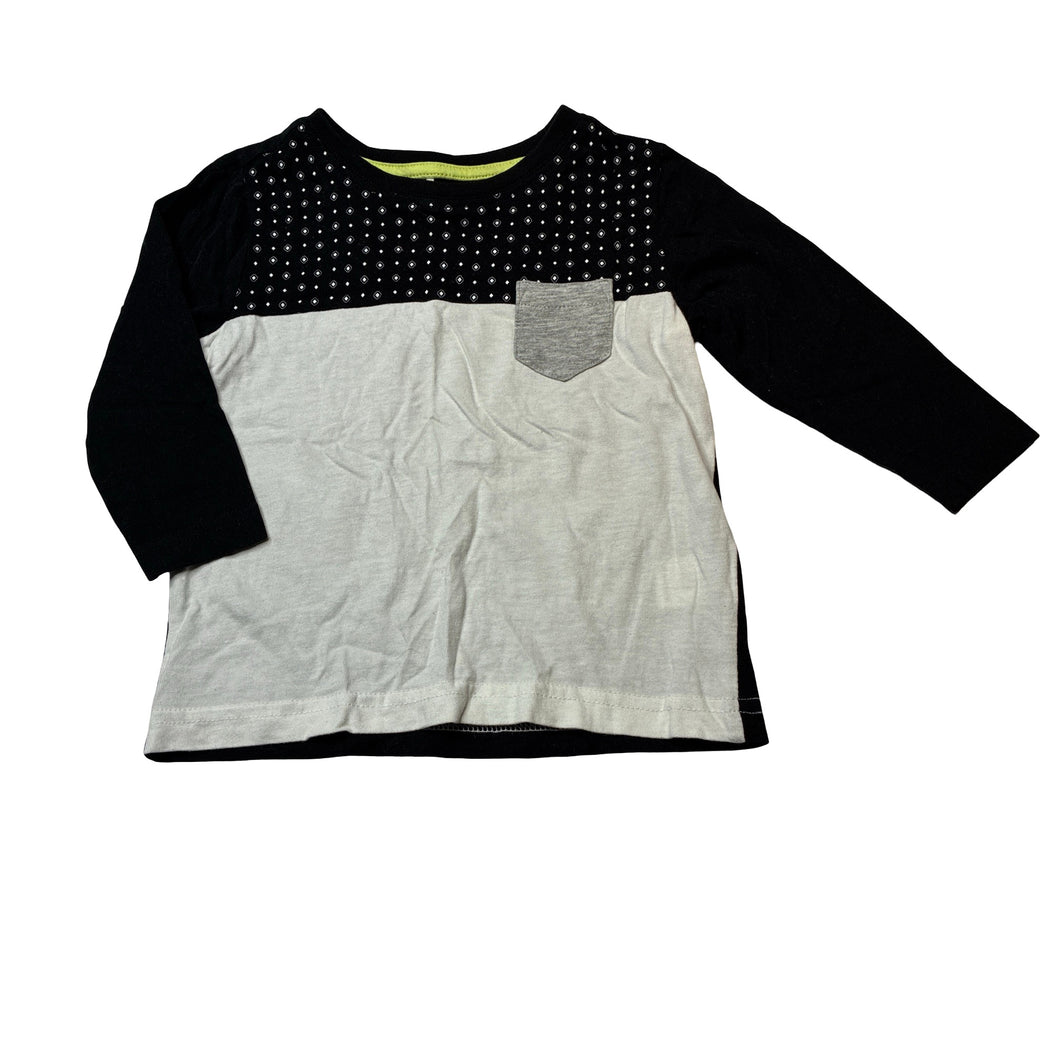 Boys H&T, cotton long sleeve tee / top, GUC, size 1,  