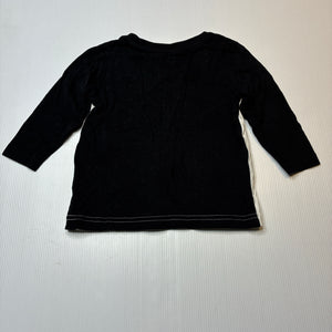 Boys H&T, cotton long sleeve tee / top, GUC, size 1,  