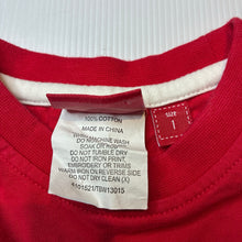 Load image into Gallery viewer, Boys Sprout, red cotton long sleeve tee / top, EUC, size 1,  
