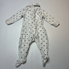 Load image into Gallery viewer, Unisex Bonds, terry zip wondersuit / zippy / romper, GUC, size 000,  