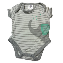 Load image into Gallery viewer, Unisex Target, cotton bodysuit / romper, elephant, EUC, size 0000,  