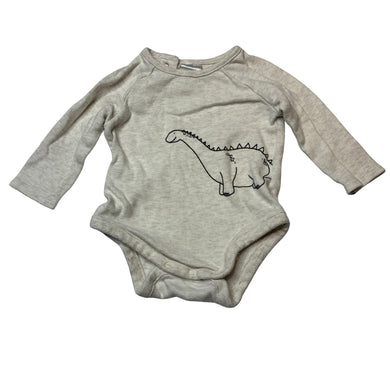 Boys Target, cotton bodysuit / romper, dinosaur, FUC, size 000,  