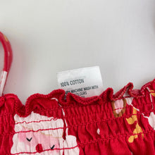 Load image into Gallery viewer, Girls Anko, red cotton Christmas playsuit, EUC, size 3,  