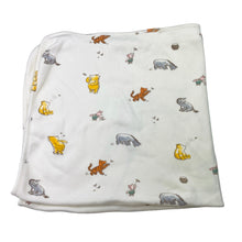 Load image into Gallery viewer, Unisex M&amp;S, Disney Winnie the Pooh soft cotton blanket, 60cm x 62cm, small light mark, FUC, size 0000,  