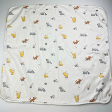 Load image into Gallery viewer, Unisex M&amp;S, Disney Winnie the Pooh soft cotton blanket, 60cm x 62cm, small light mark, FUC, size 0000,  
