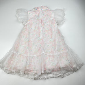Girls Balabala, cotton lined lightweight party dress, armpit to armpit: 25cm, GUC, size 1-2, L: 47cm