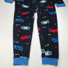 Load image into Gallery viewer, Boys Anko, soft fleece all-in-one pyjamas, gaming, GUC, size 10,  