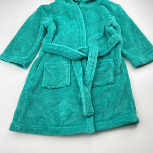 Unisex Baby Berry, soft fleece dressing gown / bath robe, frog, EUC, size 2,  