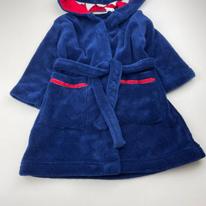 Boys UNDERCOVER CREW JNR, soft fleece dressing gown / bath robe, GUC, size 1,  