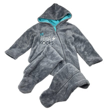 Load image into Gallery viewer, Unisex Baby Berry, fleece zip coverall / romper, GUC, size 1,  