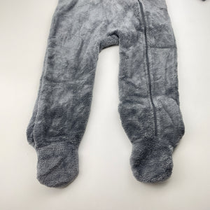 Unisex Baby Berry, fleece zip coverall / romper, GUC, size 1,  
