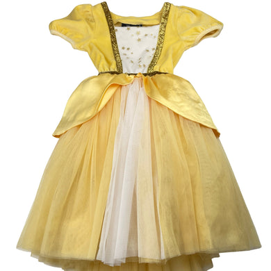 Girls Rock Your Kid, Disney Princess Belle dress, small pink mark at waist, FUC, size 3, L: 65cm