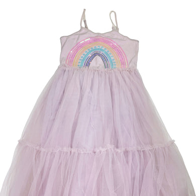 Girls Cotton On, cotton lined tulle & sequin party dress, FUC, size 5, L: 75cm
