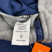 Load image into Gallery viewer, Boys NBL, fleece lined zip hoodie sweater, NEW, size 6,  