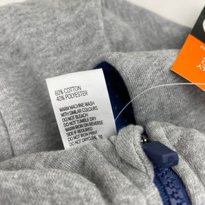 Boys NBL, fleece lined zip hoodie sweater, NEW, size 6,  