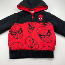 Load image into Gallery viewer, Boys Marvel, Spiderman thick fleece zip hoodie sweater, EUC, size 2,  