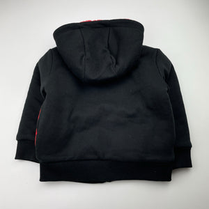 Boys Marvel, Spiderman thick fleece zip hoodie sweater, EUC, size 2,  
