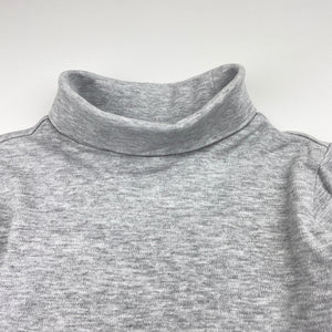 Unisex Target, grey marle roll neck top / skivvy, GUC, size 5,  