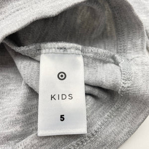 Unisex Target, grey marle roll neck top / skivvy, GUC, size 5,  