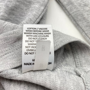 Unisex Target, grey marle roll neck top / skivvy, GUC, size 5,  