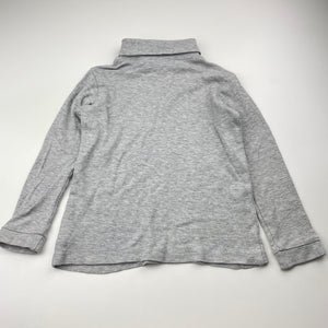 Unisex Target, grey marle roll neck top / skivvy, GUC, size 5,  