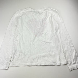 Girls Anko, cotton long sleeve tee / top, hearts, GUC, size 8,  