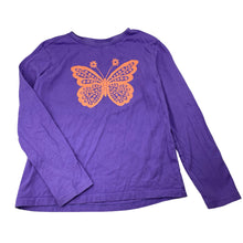 Load image into Gallery viewer, Girls Anko, purple cotton long sleeve tee / top, GUC, size 8,  