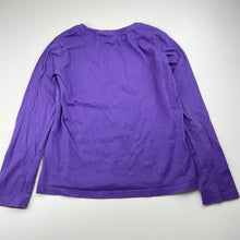 Load image into Gallery viewer, Girls Anko, purple cotton long sleeve tee / top, GUC, size 8,  