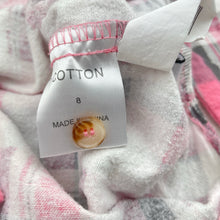 Load image into Gallery viewer, Girls LOWES, pink check flannel cotton long sleeve shirt, GUC, size 8,  