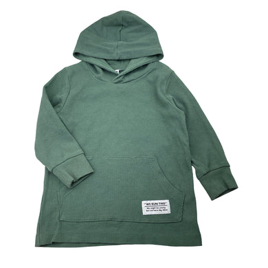 Boys KID, khaki waffle long sleeve hooded top, GUC, size 2,  