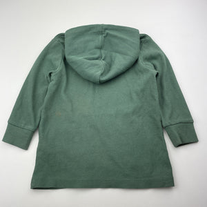 Boys KID, khaki waffle long sleeve hooded top, GUC, size 2,  