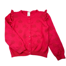 Load image into Gallery viewer, Girls Target, knitted cotton cardigan, apples, GUC, size 8,  