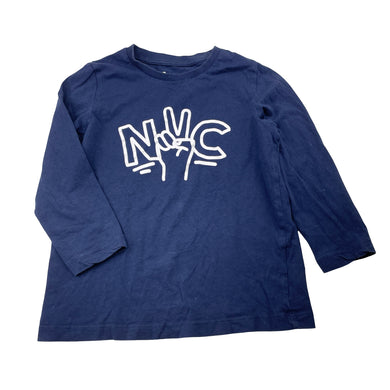 Boys Brilliant Basics, navy cotton tee / top, GUC, size 4,  