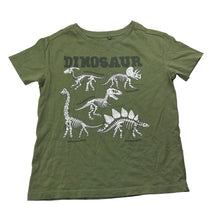 Load image into Gallery viewer, Boys Anko, green cotton tee / top, dinosaurs, EUC, size 5,  